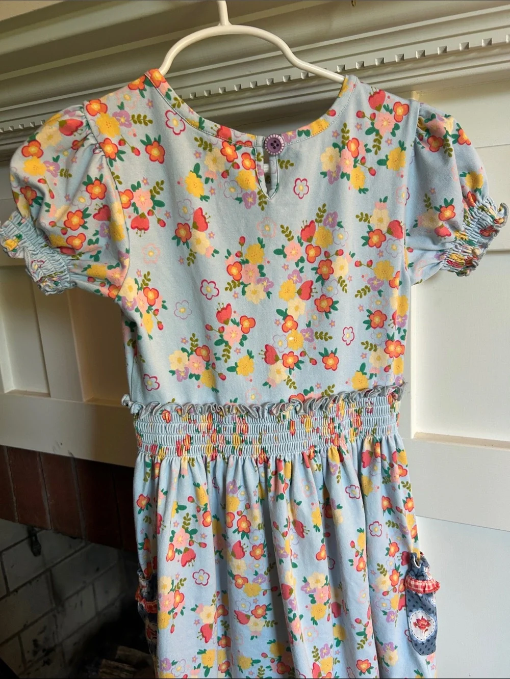 Matilda Jane Size 6 EUC Blue Floral Dress